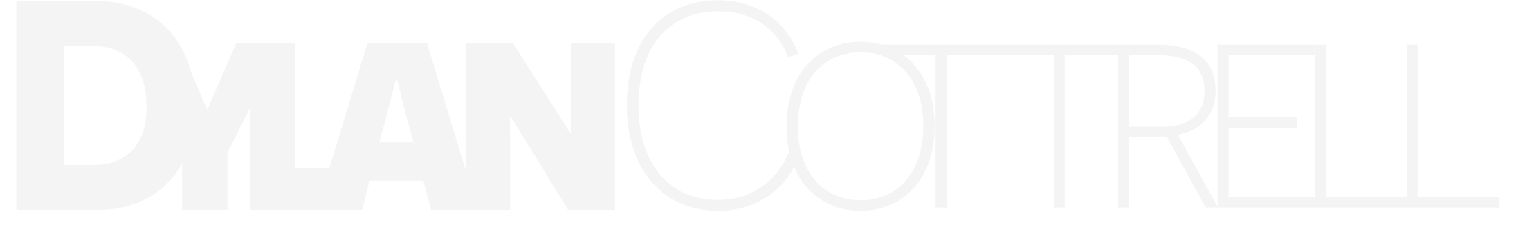 A Logo of DylanCottrell in white.
